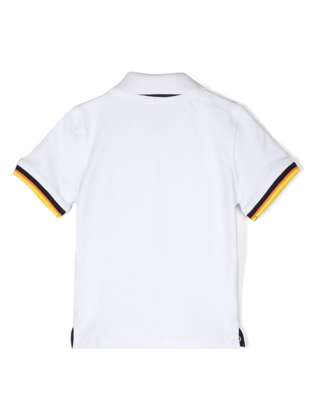 Polo vincent neonato bianca K4121EW 001 K-WAY KIDS