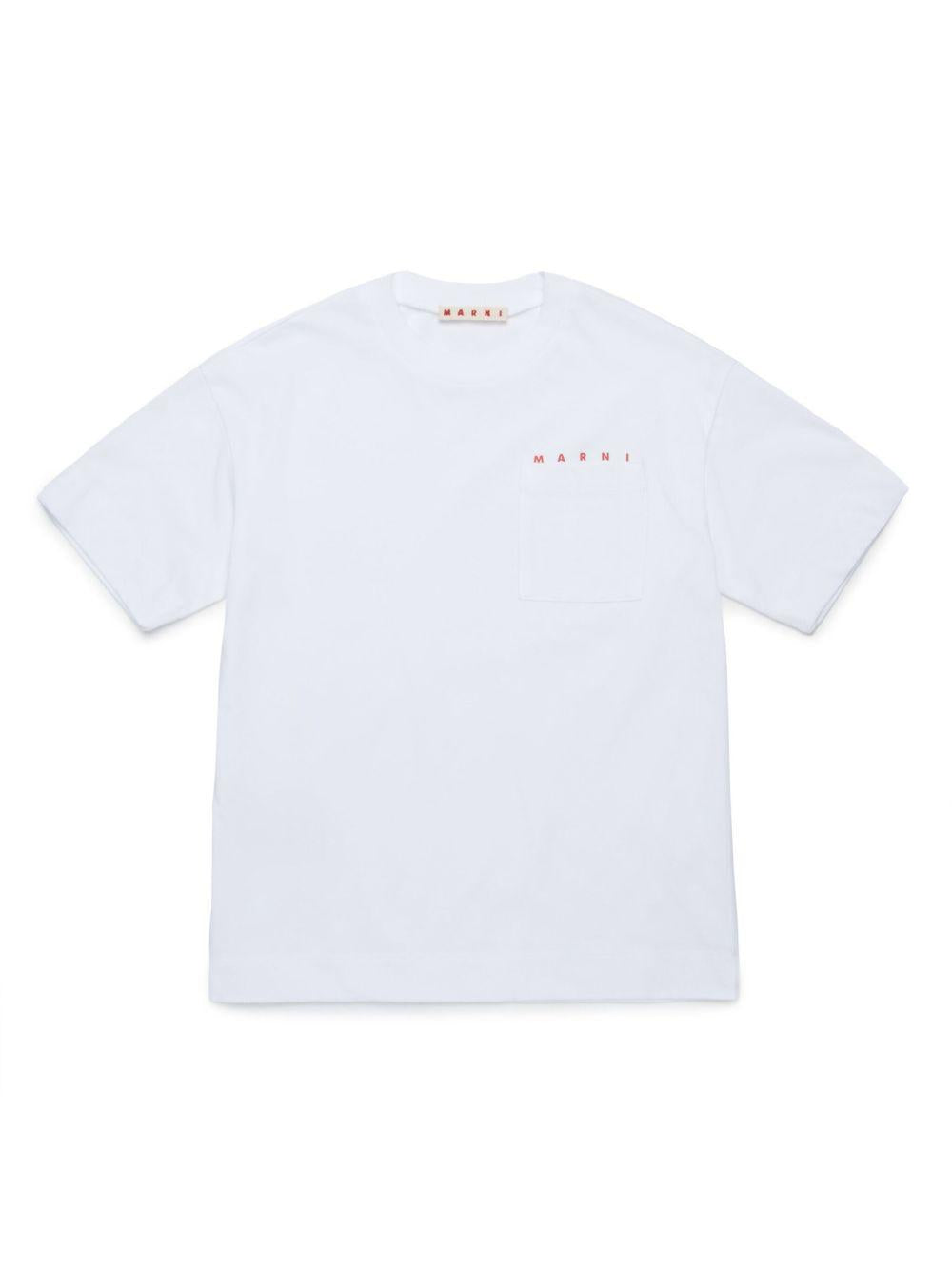 Maglione cropped con applicazioni gioiello M01415M00RF 0M100 MARNI KIDS