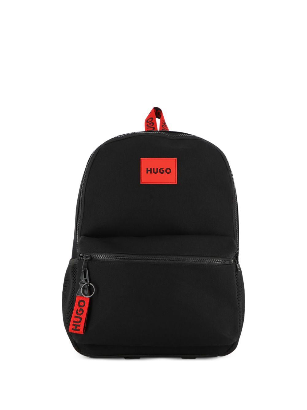 Zaino con logo e dettaglio a contrasto G01173 09B HUGO KIDS