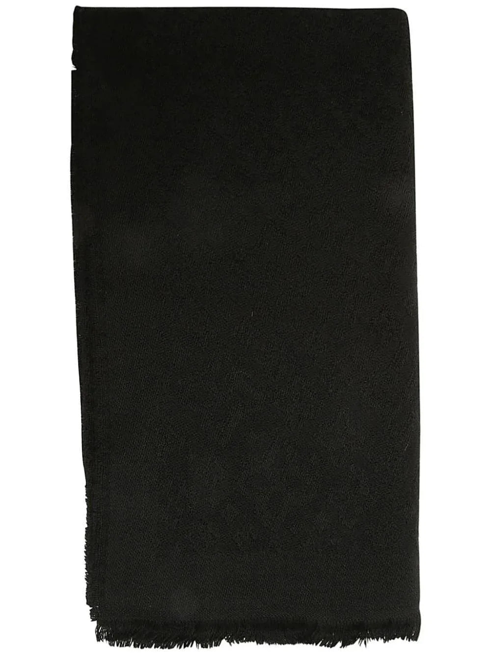 Sciarpa nera logo inciso all-over - Preludio Moda