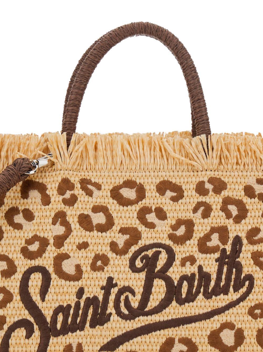 Borsa mare con frange e ricamo logo COL0017 00349L MC2 SAINT BARTH