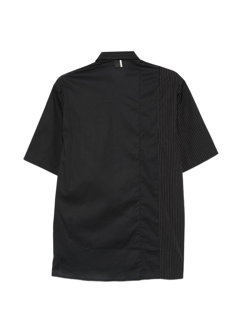 Camicia maniche corte con pannello rigato LC26004 Z236 LOW BRAND