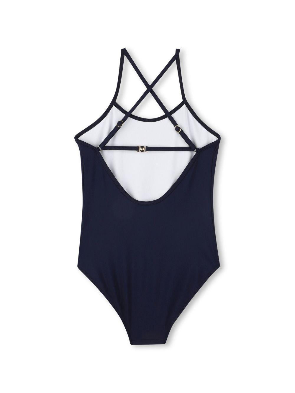 Costume intero logo frontale blu notte C20502 859 CHLOE KIDS