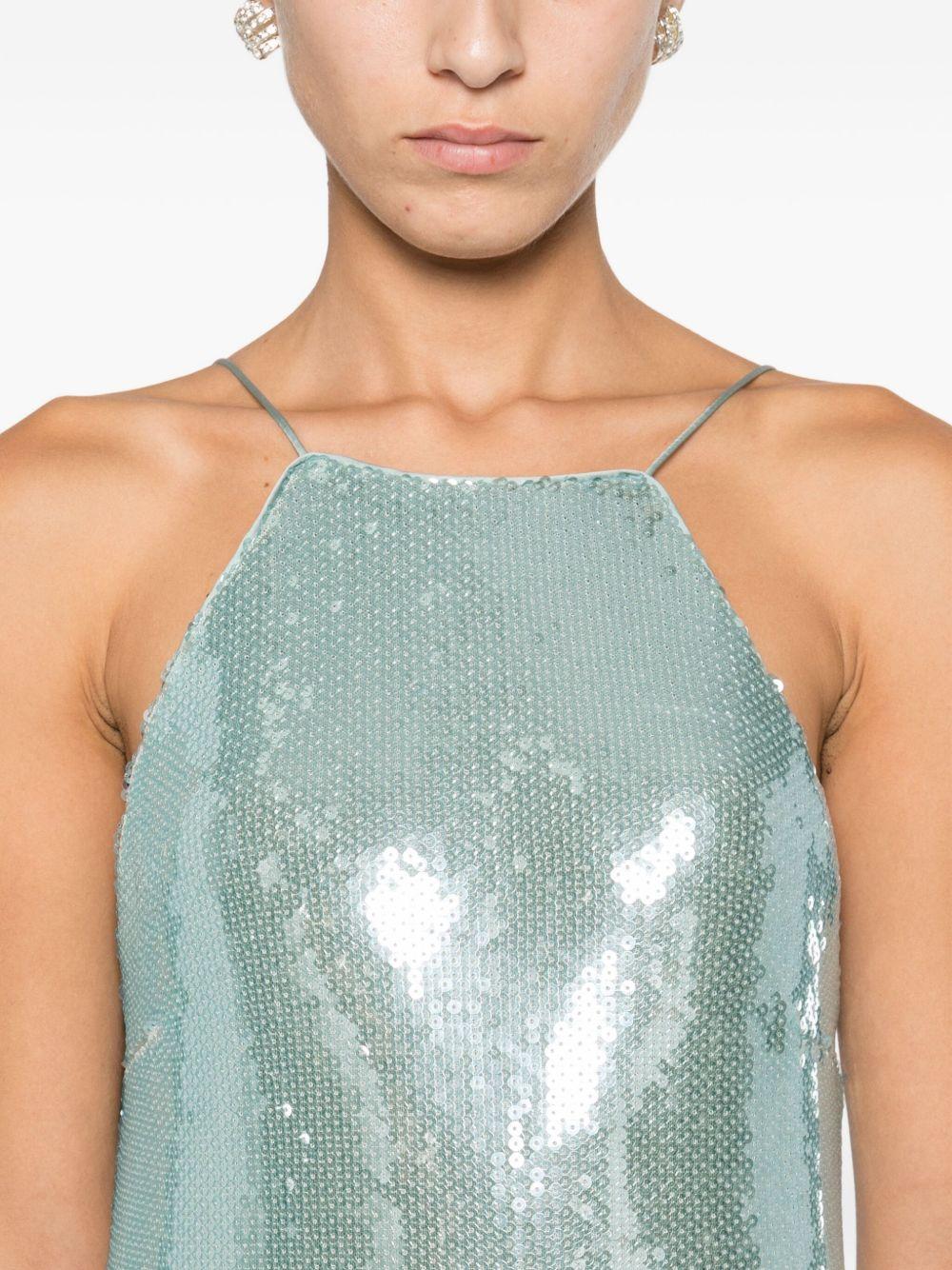 Abito acqua con paillettes e scollo allamericana 8A1567J326 G615 PATRIZIA PEPE