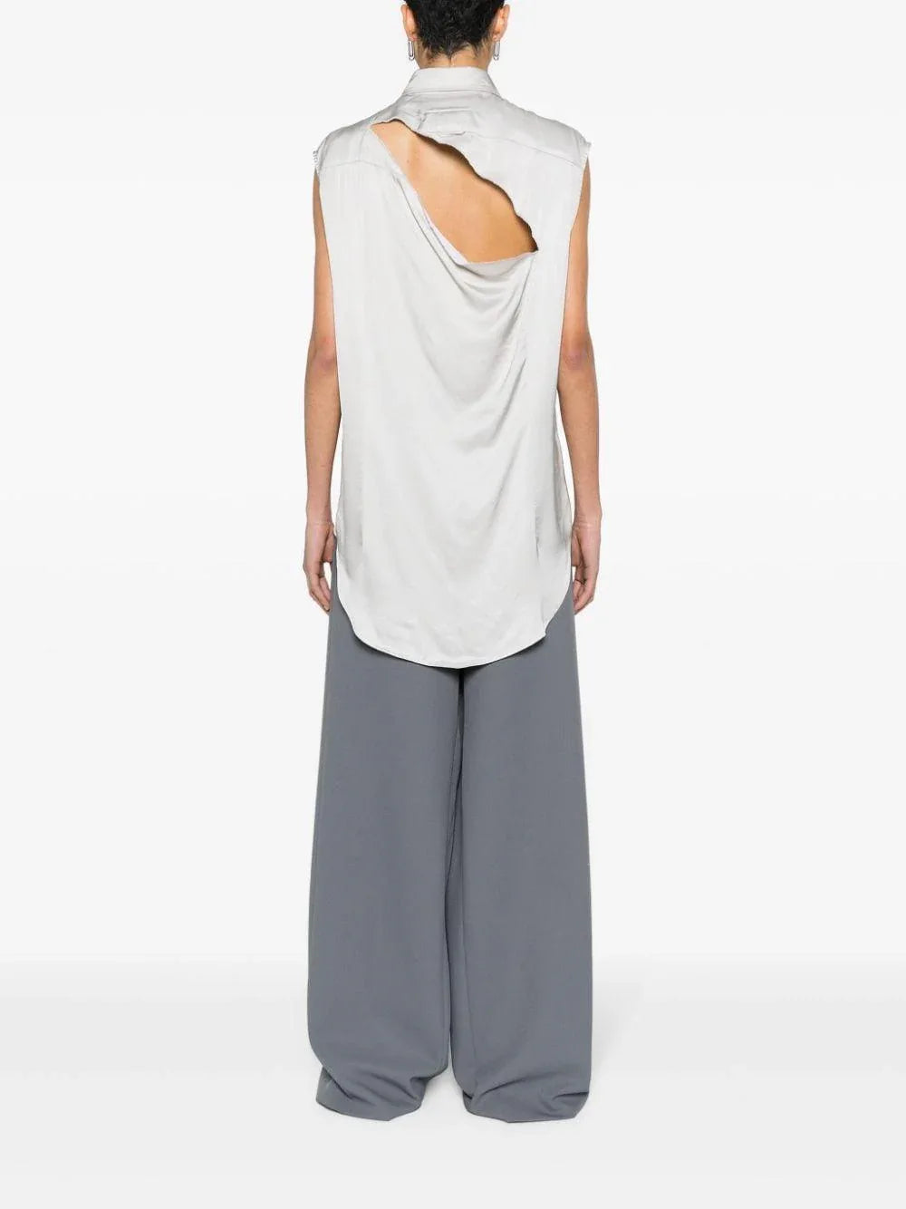 Camicia bianca giro maniche - Preludio Moda