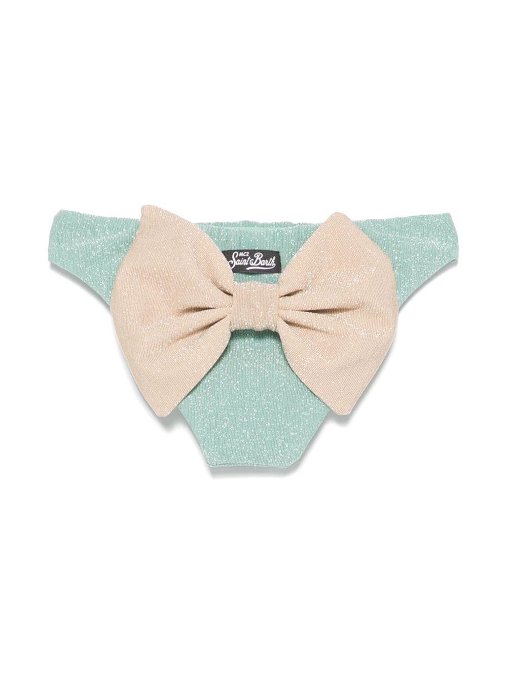 Slip madame glitter verde acqua MAD0001 01161H MC2 SAINT BARTH KIDS