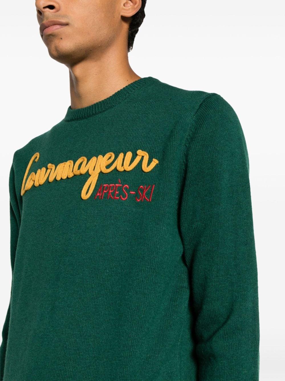 Maglione Uomo Verde Lana