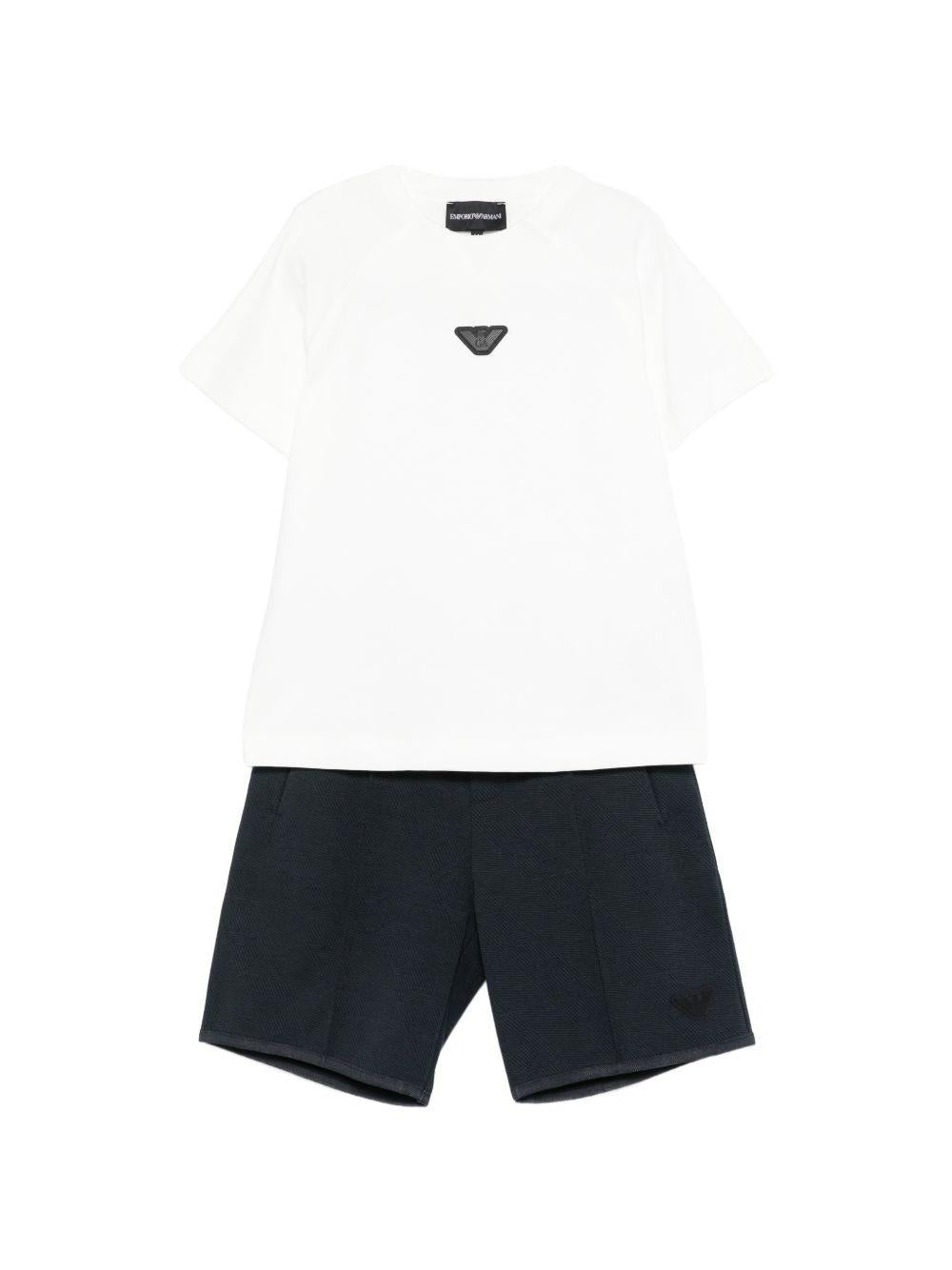 Completo t-shirt e shorts EB001621AF13715 MZ825 EMPORIO ARMANI KIDS