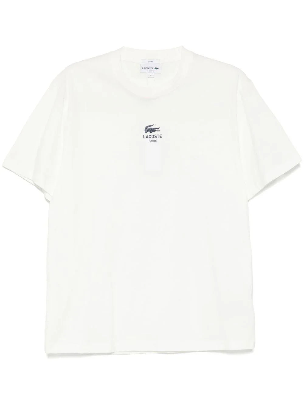 T-shirt bianca stampa logo centrale - Preludio Moda