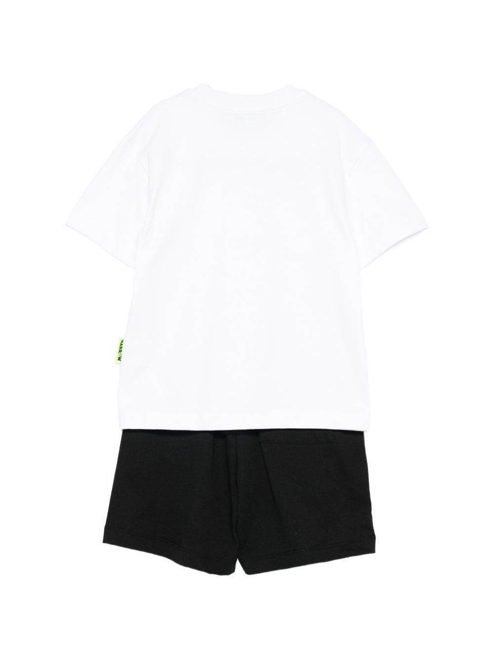 Completo t-shirt e shorts in cotone S6BKJUTB101 00213 BARROW KIDS