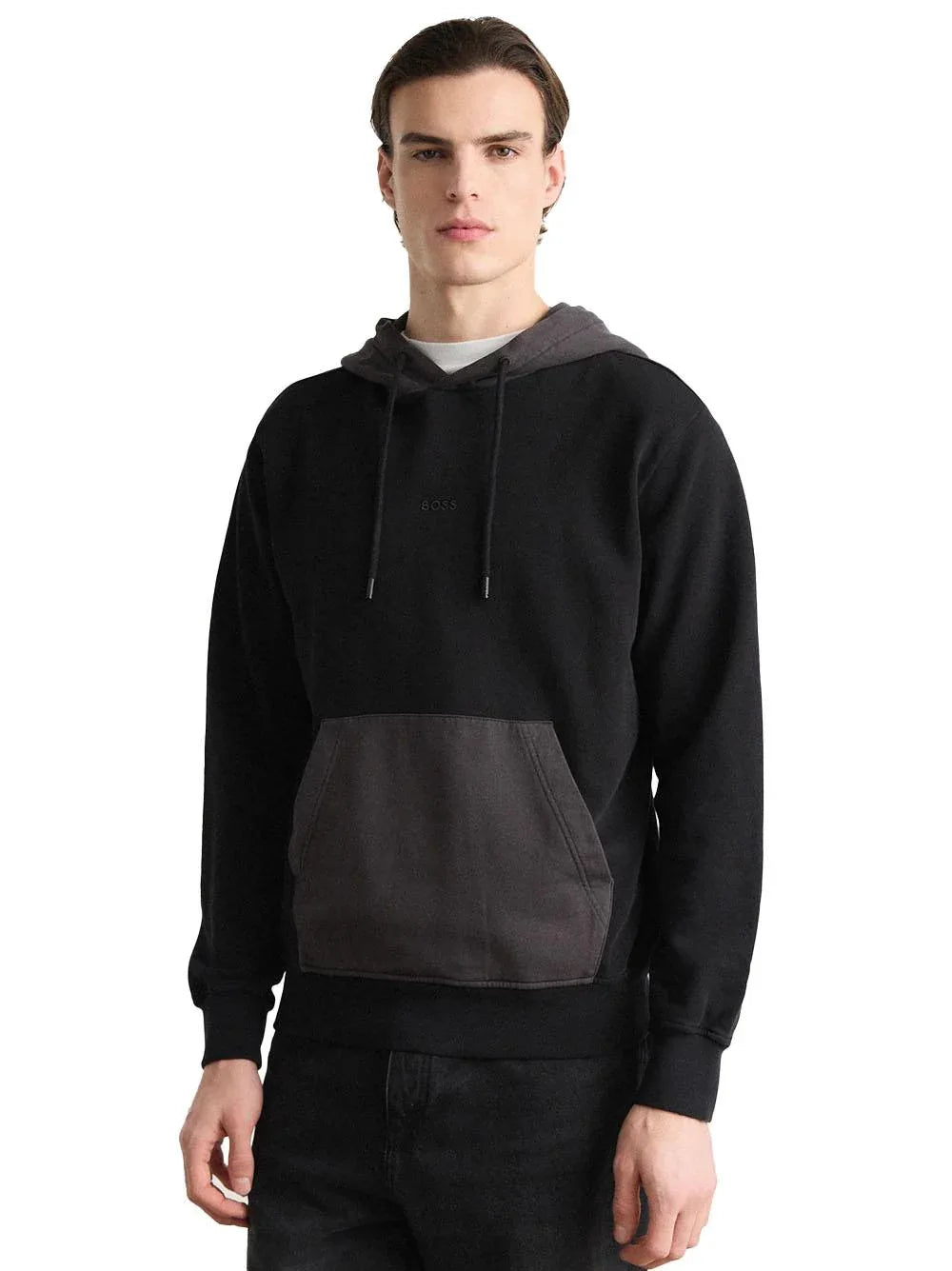 Felpa nera we block - Preludio Moda