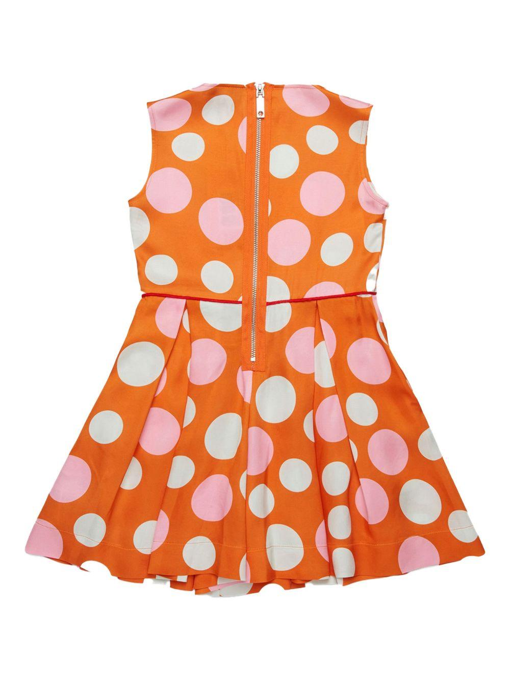Abito arancio con pois MX0128MX085 MX252 MAX&CO. KIDS