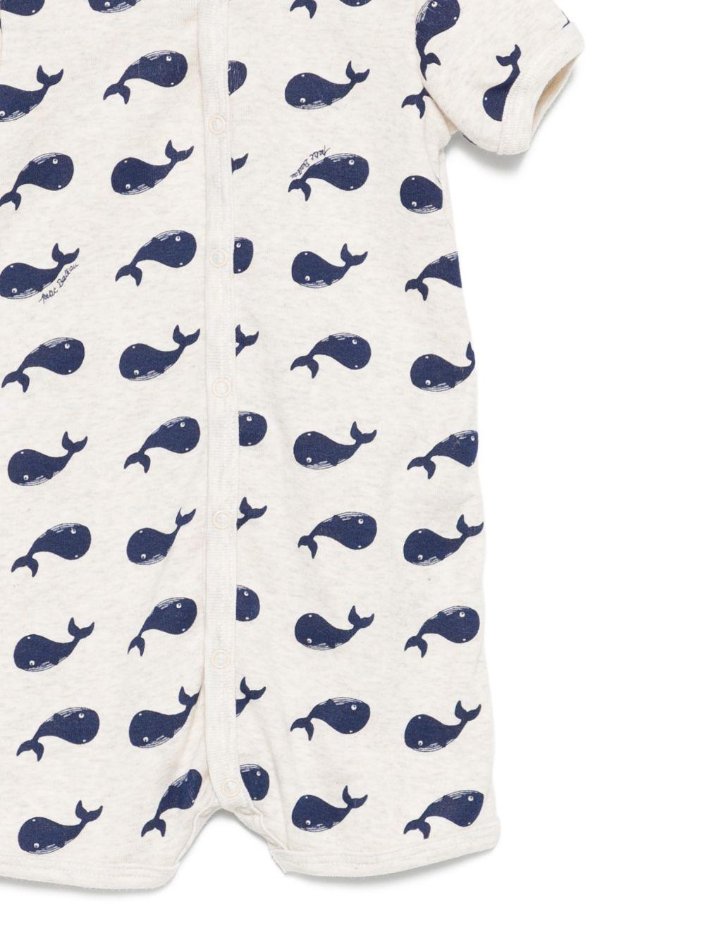 Tutina cosrta con balene blu A09G6 01 PETIT BATEAU KIDS