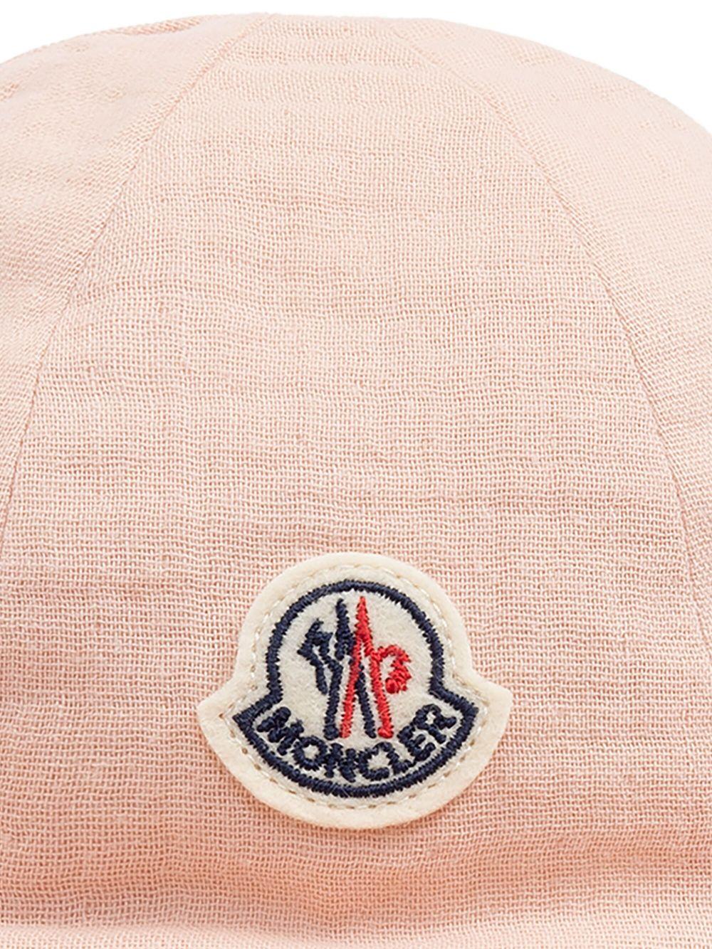 Cappello pescatore rosa tesa con ruches 9513B00009598AX 51V MONCLER KIDS