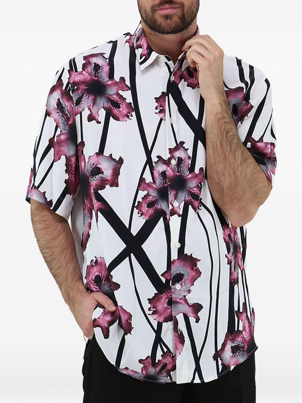 Camicia bianca con fantasia floreale 5C0312A093 F4L8 PATRIZIA PEPE