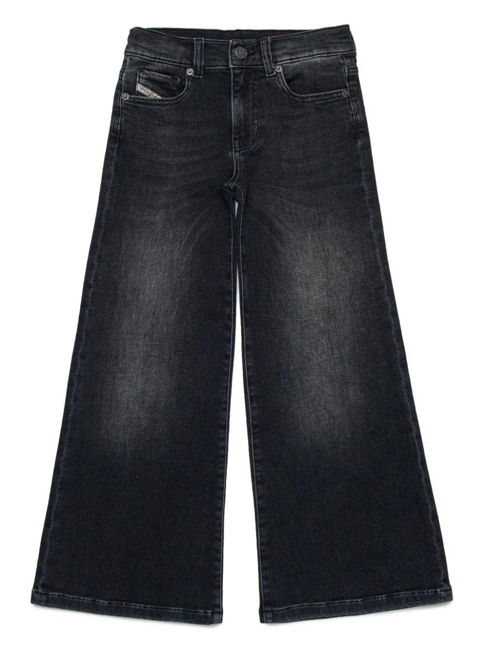 Jeans nero a gamba ampia - Preludio Moda