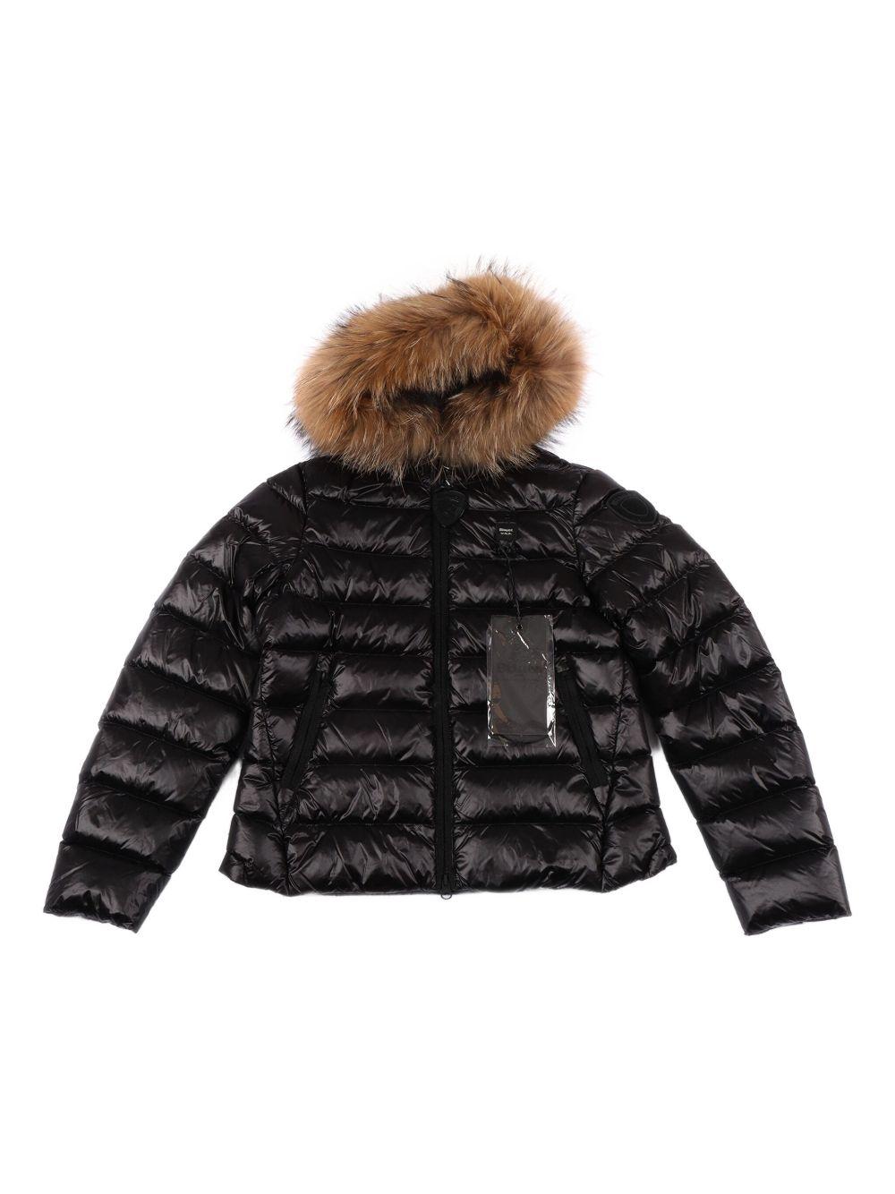 Piumino Arcadia con cappuccio nero 25WBLGC03380007285 999EI BLAUER KIDS