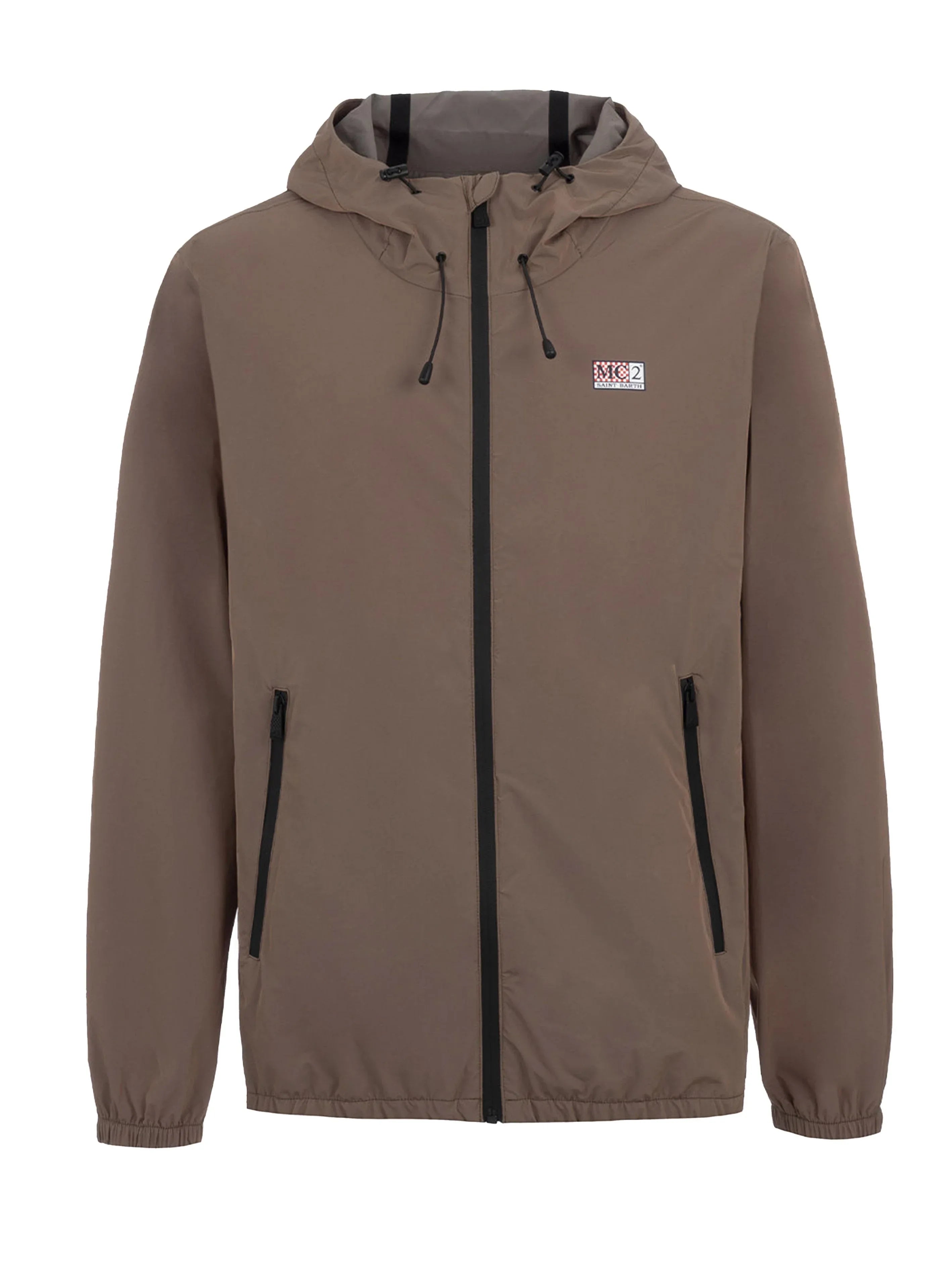 Giacca a vento Solaro verde kaki - Preludio Moda