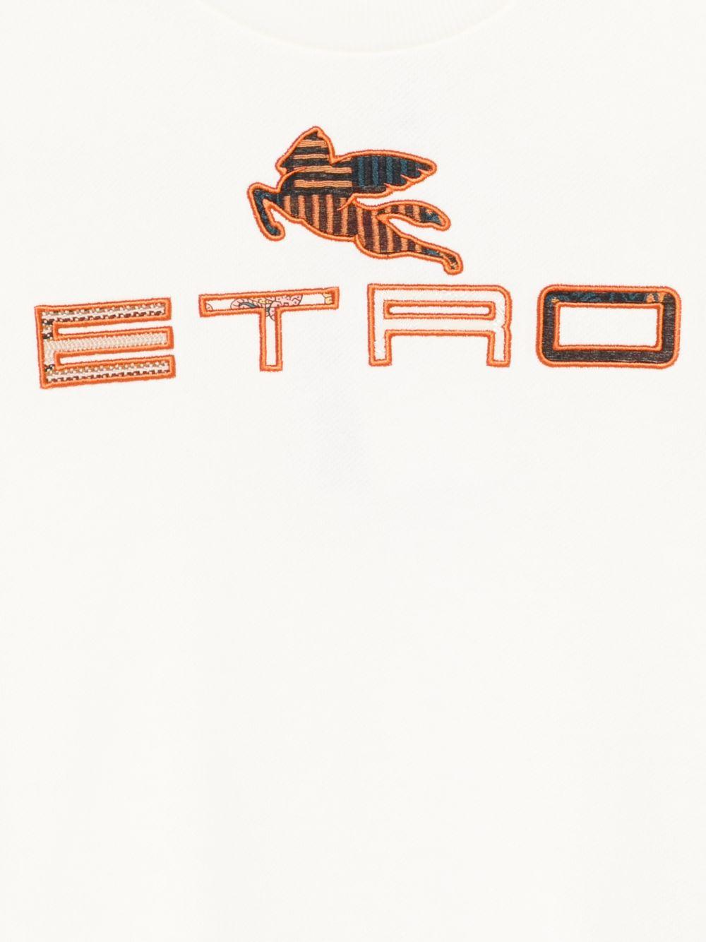 Maglia a maniche lunghe con logo GY4P50Z3183 102 ETRO KIDS