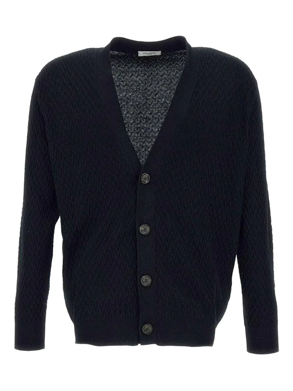 Cardigan nero strutturato - Preludio Moda