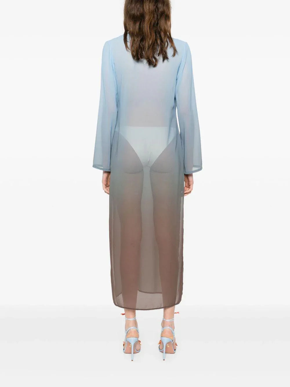 Copricostume Agatha tie-dye azzurro - Preludio Moda