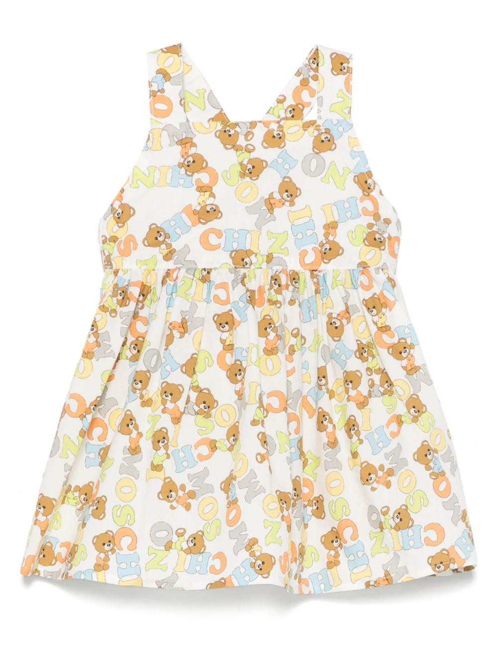 Abito multicolor Teddy all-over neonata