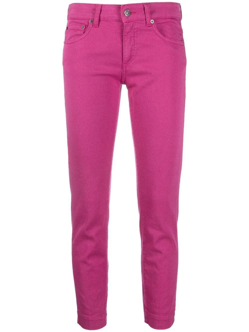 Pantalone denim fucsia slim fit - Preludio Moda