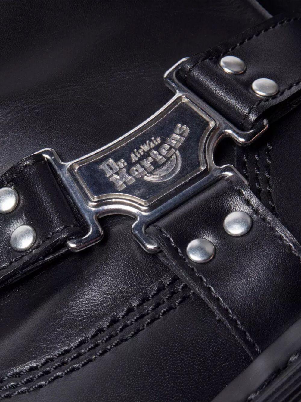 Stivali platform neri con fibbia - Preludio Moda