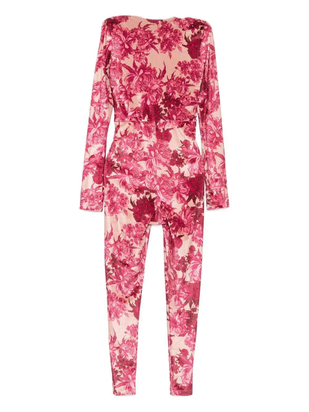 Tuta con Stampa a Fiori e Scollo a V - Preludio Moda