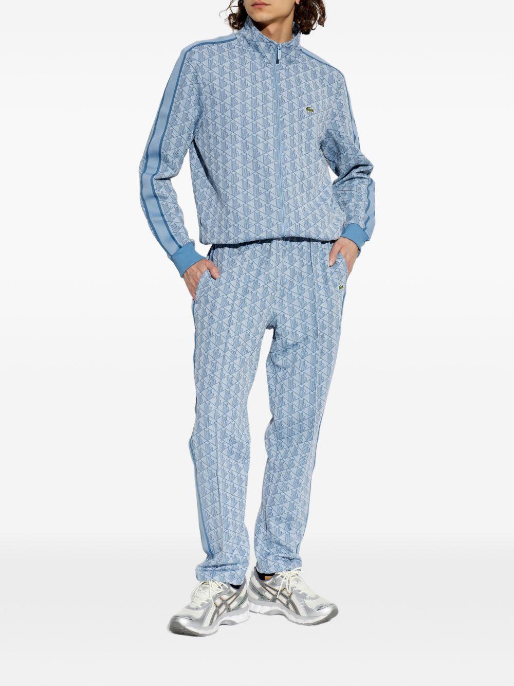 Giacca zip con stampa geometrica SH1368 1QI LACOSTE