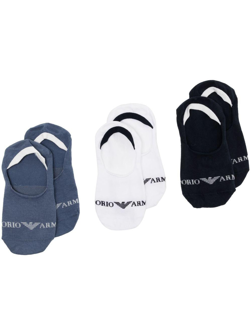 Set da tre fantasmini logati 306229 3R254 60210 EMPORIO ARMANI