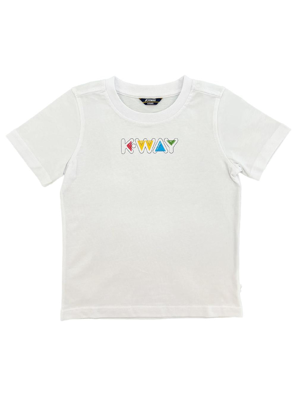 T-shirt bianca P. odom pop K5136YW 001 K-WAY KIDS
