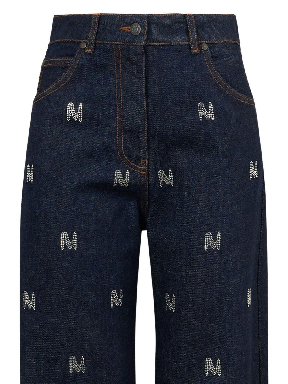 Jeans blu con strass Mwave 3941MDP240X257756 89 MSGM