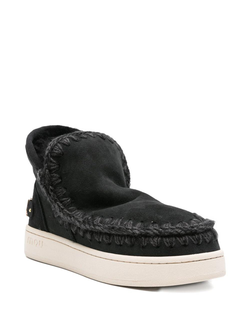 Stivaletti con fodera in pelle di pecora 35mm MUFW741001A BKBK MOU