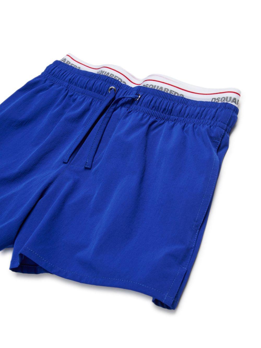 Costume blu vita logata DQ2893D0ACQ DQ870 DSQUARED KIDS