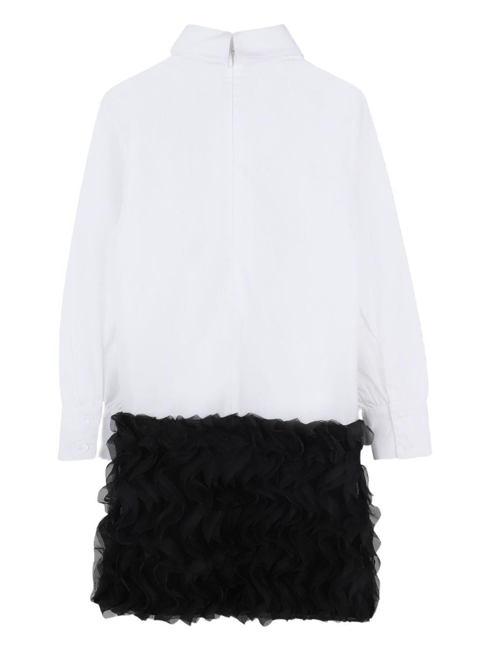 Chemisier con Ruches e Logo Ricamato Z30617 N50 KARL LAGERFELD KIDS