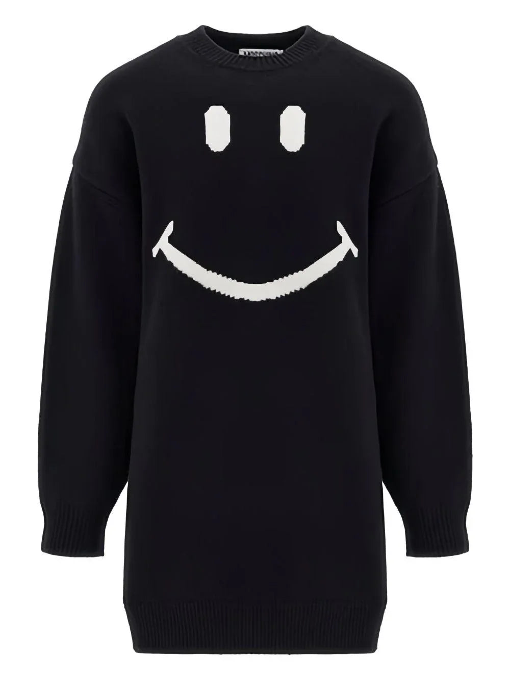 Abito nero con stampa smile - Preludio Moda