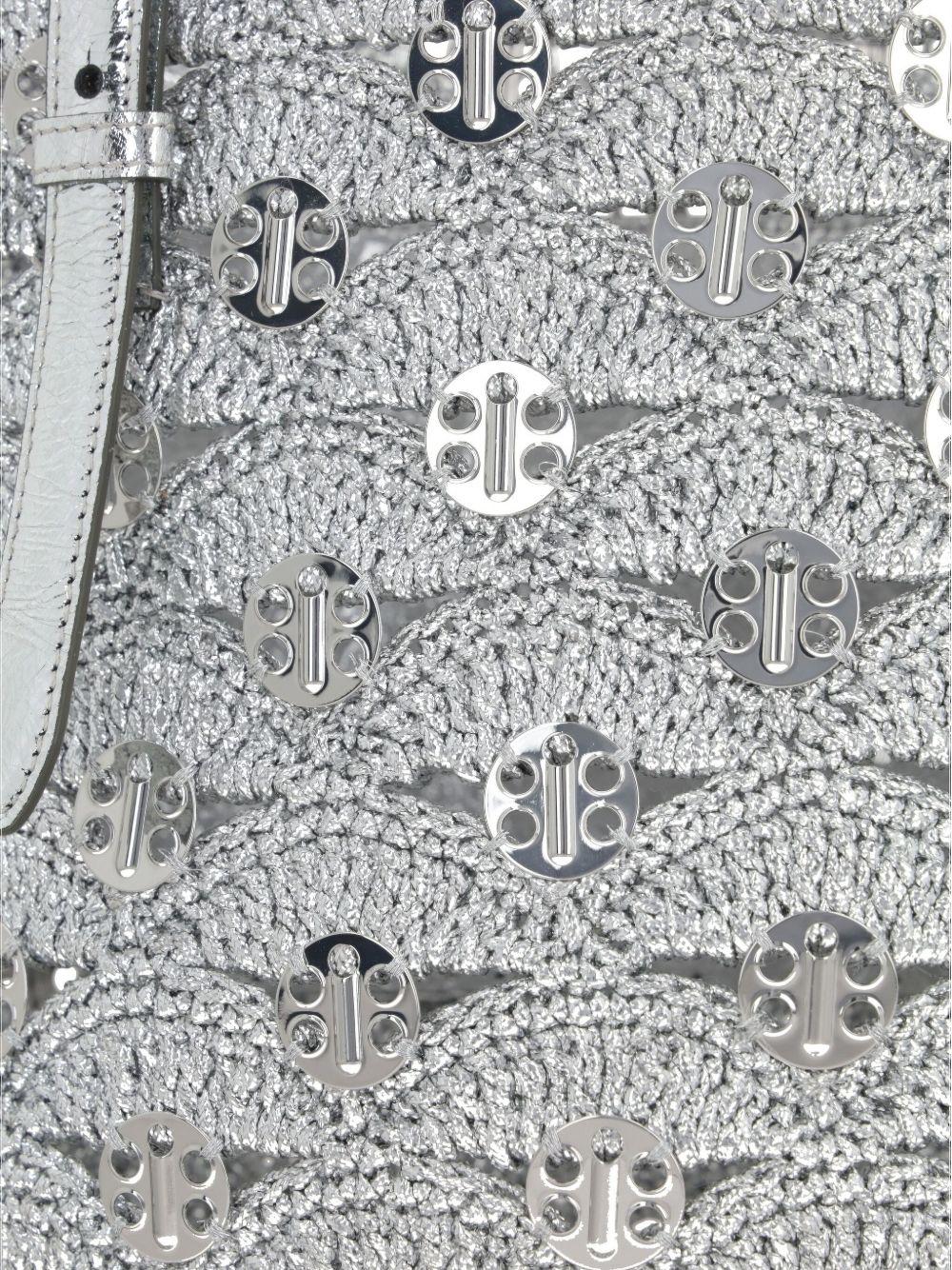 BORSA TOTE ARGENTO IN RAFIA LUREX