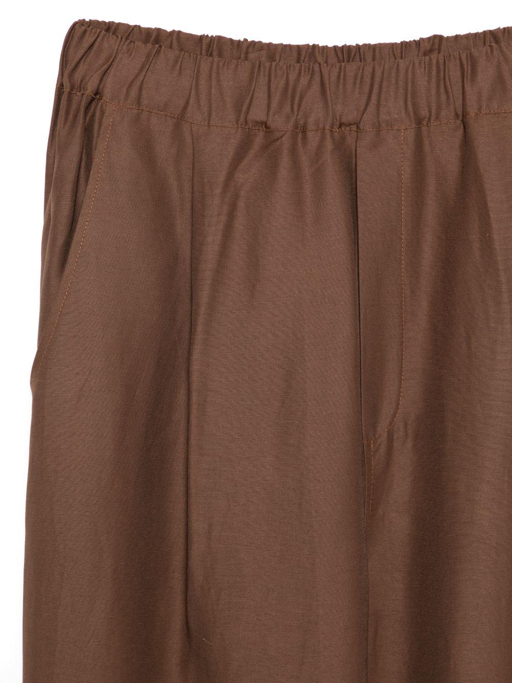 Pantaloni in viscosa e lino con pieghe S6LAMAPA234 920 LANEUS