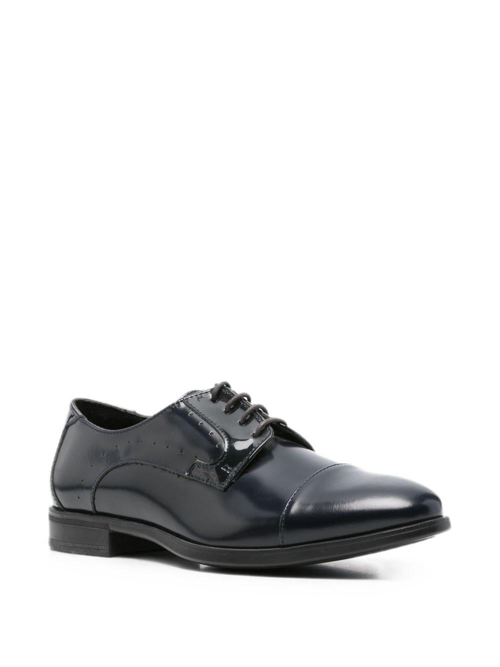 nero Scarpa Nera Spazzolata C/fori 44Z9553 BLU CARLO PIGNATELLI