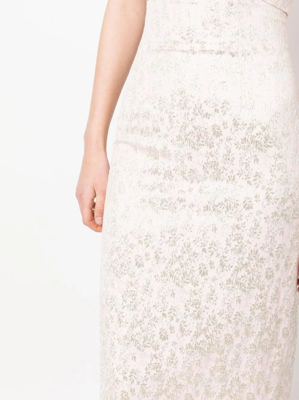 Gonna midi rosa con ricamo satin - Preludio Moda