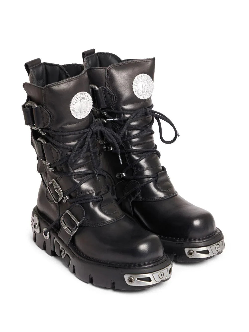 Stivale Botte RABANNE x NEW ROCK nero - Preludio Moda