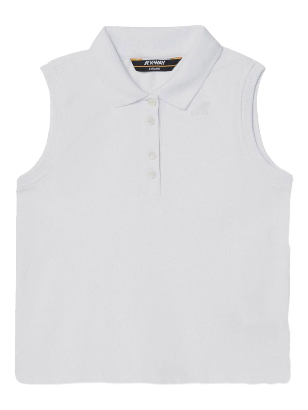 Polo bianca giro maniche K61414W 001 K-WAY KIDS