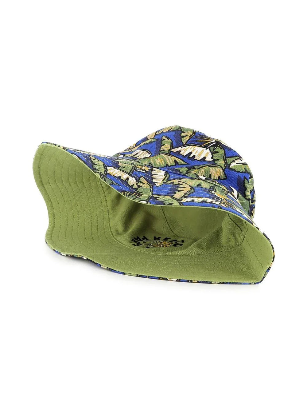 Cappello pescatore con fantasia palme reversibile - Preludio Moda