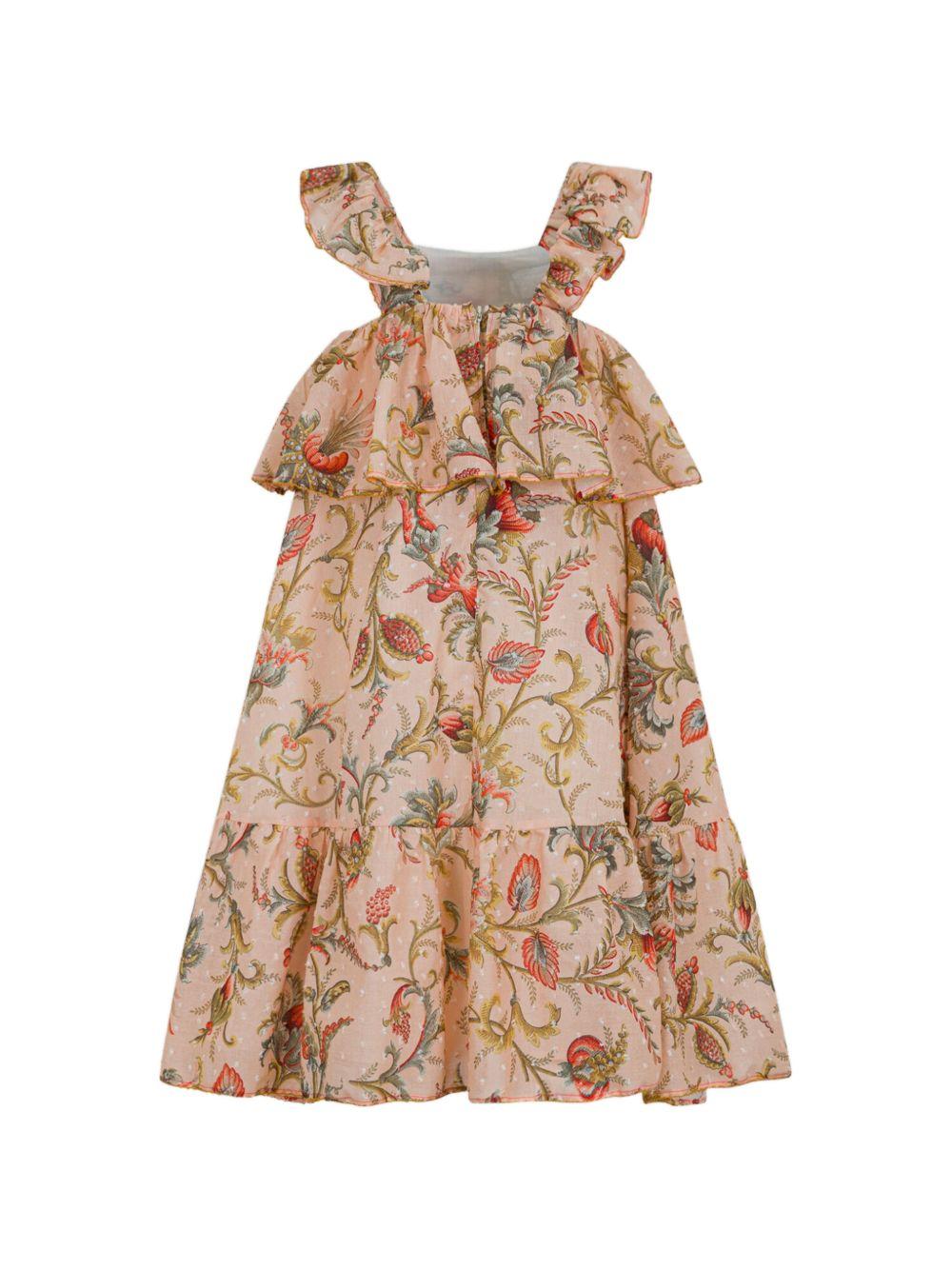 Abito a balze con spalline volant GY1C02M0082 458MC ETRO KIDS