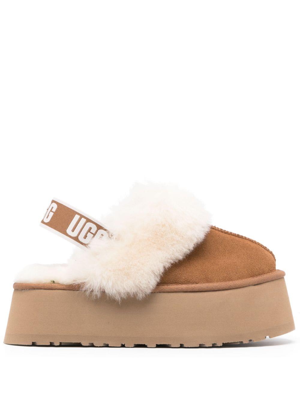 Slippers Marrone Cammello con Plateau e Cinturino 1113474 CHE UGG