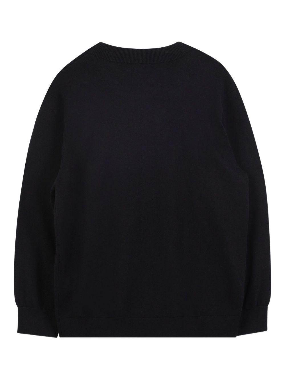 Felpa con Applicazione Ricamata e Maniche Lunghe H30947 09B GIVENCHY KIDS
