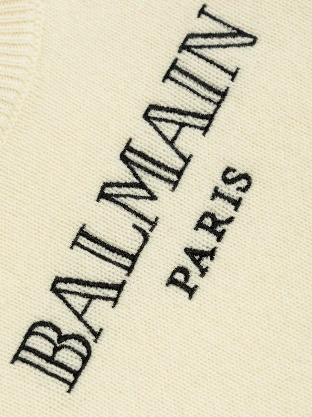 Maglione Beige con Logo Ricamato - Preludio Moda