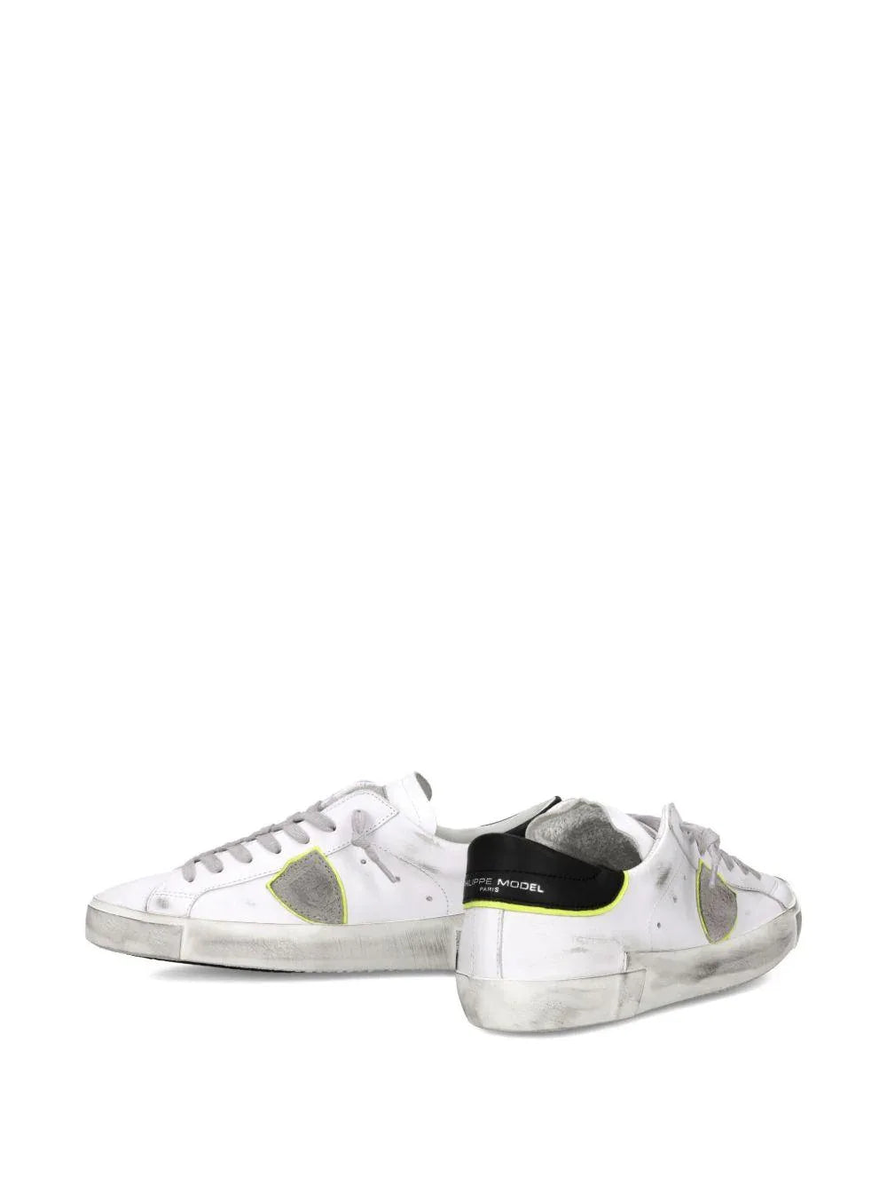 Sneakers Bianche con Effetto Vissuto - Preludio Moda