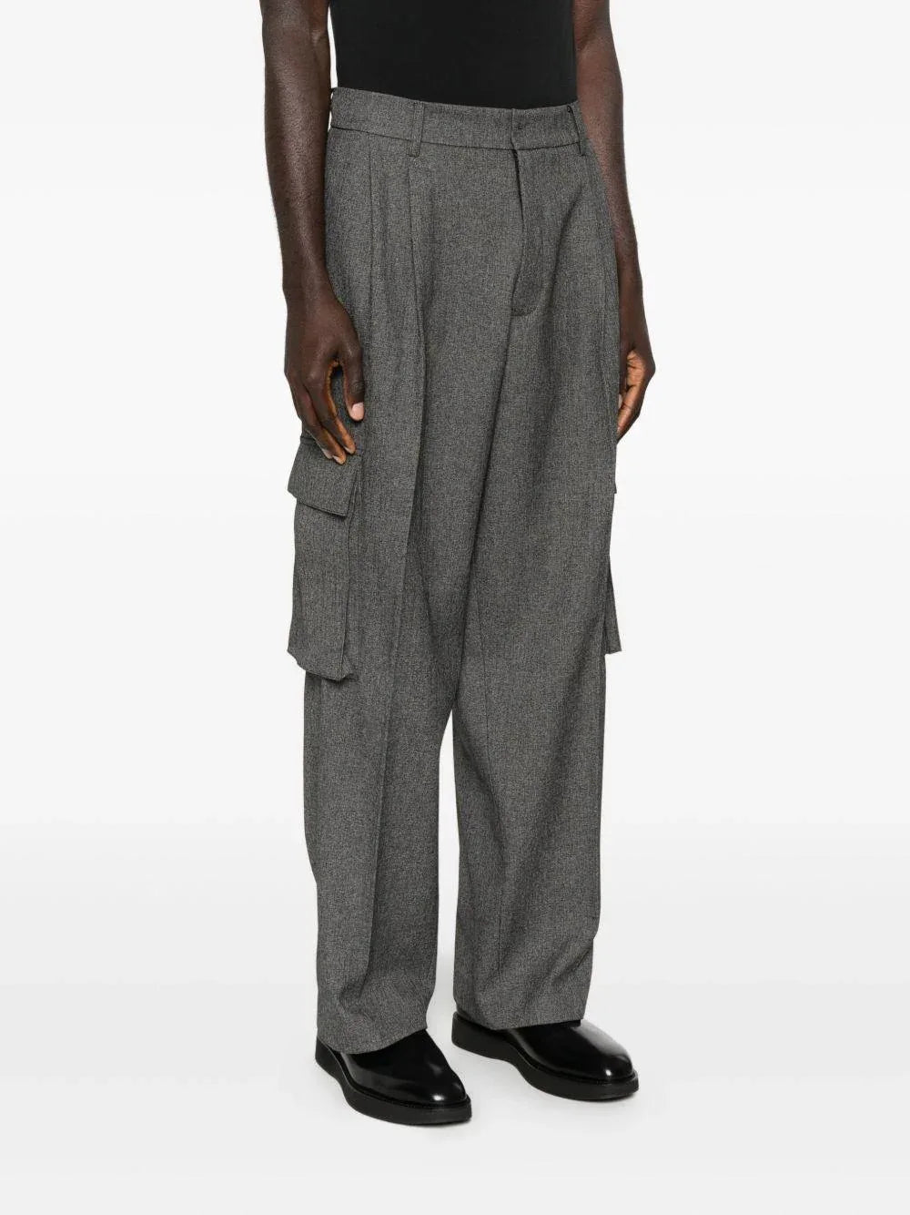 Pantaloni cargo sartoriali grigi - Preludio Moda